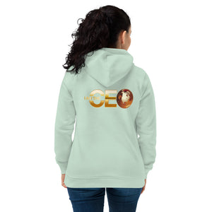 I AM THE CEO Women's eco fitted hoodie