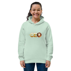 I AM THE CEO Women's eco fitted hoodie