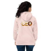 I AM THE CEO Women's eco fitted hoodie