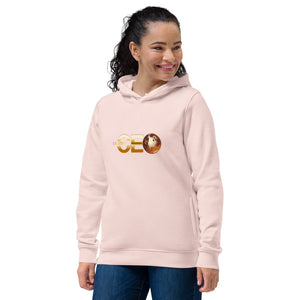 I AM THE CEO Women's eco fitted hoodie